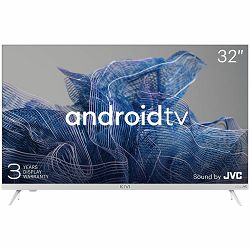 KIVI 32H750NW - 32", HD, Google Android TV, White, 1366x768, 60 Hz, Sound by JVC, 2x8W, 33 kWh/1000h , BT5, HDMI ports 3, 24 months