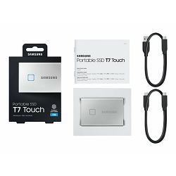 SAMSUNG Portable SSD T7 Touch 1TB silver, MU-PC1T0S/WW