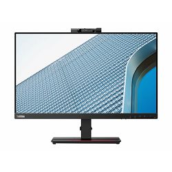 Lenovo ThinkVision T24v-20 - LED monitor - 24" - 1920 x 1080 Full HD (1080p) @ 60 Hz - IPS - 250 cd/m - 1000:1 - 4 ms - HDMI, VGA, DisplayPort - speakers - raven black, 61FCMAT6EU
