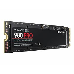 SAMSUNG 980 PRO SSD 1TB M.2 NVMe PVIe, MZ-V8P1T0BW