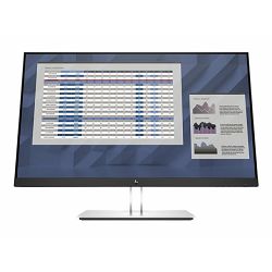 HP E27 G4 - E-Series - LED monitor - 27" (27" viewable) - 1920 x 1080 Full HD (1080p) @ 60 Hz - IPS - 250 cd/m2 - 1000:1 - 5 ms - HDMI, VGA, DisplayPort - black, 9VG71AA