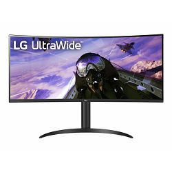 LG 34WP65C-B - LED monitor - curved - 34" - 3440 x 1440 UWQHD @ 160 Hz - VA - 300 cd/m2 - 3000:1 - HDR10 - 1 ms - 2xHDMI, DisplayPort - speakers - black