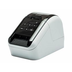 Brother QL-810Wc - Label printer - two-colour (monochrome) - direct thermal - Roll (6.2 cm) - 300 x 600 dpi - up to 110 labels/min - USB, Wi-Fi(n) - cutter - black, white, QL810WCYJ1