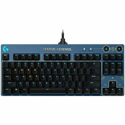 LOGITECH G PRO TKL LOL Corded Mechanical Gaming Keyboard - WAVE2 - US INTL - USB - TACTILE