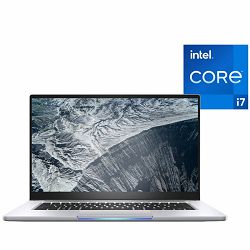 Intel NUC M15 laptop, silver, UK keyboard, 15" FHD touchscreen, i7-1165G7, IrisXe, 16GB RAM, SSD slot free: 1x M.2 PCI4.0, HDMI, 2xUSB-C: Thunderbolt 4 & DisplayPort, 2xUSB-A, no LAN, WiFi+BT, SDXC