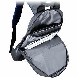 CANYON BP-4 Backpack for 15.6 laptop, material 300D polyeste, Blue, 450*285*85mm,0.5kg,capacity 12L