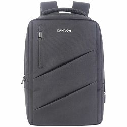 CANYON BPE-5, Laptop backpack for 15.6 inchProduct spec/size(mm): 400MM x300MM x 120MM(+60MM)Grey, Canyon LogoEXTERIOR materials:100% PolyesterInner materials:100% Polyestermax weigh