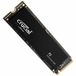 Crucial SSD P3 500GB M.2 2280 PCIE Gen3.0 3D NAND, R/W: 3500/1900 MB/s, Storage Executive + Acronis SW included