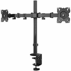 ONKRON Dual Monitor Stand for 13-32 Screens up to 8 kg, Black