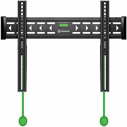 ONKRON Fixed TV Wall Mount for 43 to 85-inch Flat Panel TVs Digital Panels 68,2 kg, Black