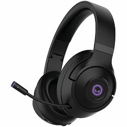 LORGAR Noah 701, gaming headset with microphone, 2.4G+ BT 5.0 Realtek 8763, battery 1000mAh, type-C charging cable 0.8m, audio cable 1.5m, size:195*185*80mm, 0.28kg. Black