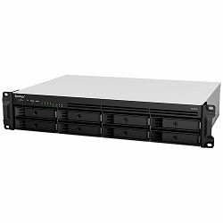 Synology RackStation RS1221+; Rack 2U, 8-bay 3.5/2.5" SATA HDD/SSD, 	AMD Ryzen V1500B 4-core 2.2GHz; 4GB DDR4 ECC SODDIM,2x Memory slots; 4x RJ-45 1GbE LAN Port; 2xUSB 3.2; eSATA port; PCI Gen2x8 sl