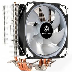 SilverStone Argon CPU Cooler 4 Direct Contact Heatpipes, 120mm PWM ARGB Fan, S1700 compatible