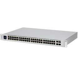 UBIQUITI  USW-48-PoE is 48-Port managed PoE switch with (48) Gigabit Ethernet ports including (32) 802.3at PoE+ ports, and (4) SFP ports. Powerful second-generation UniFi switching.