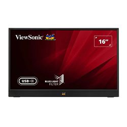 ViewSonic Monitor VA1655 16” 1920x1080, IPS, 2xUSB-C, mini HDMI, Speakers