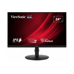 ViewSonic Monitor VG2408A - 24" 16:9 1920 x 1080 FHD IPS 100Hz SuperClear IPS LED Monitor with VGA, HDMI, DipsplayPort, USB, Speakers and Full Ergonomic Stand