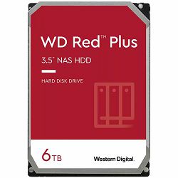 HDD NAS WD Red Plus (3.5, 6TB, 256MB, 5400 RPM, SATA 6 Gb/s)