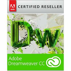Adobe Dreamweaver for teams CC Creative Cloud, WIN/MAC, 1-godišnja pretplata