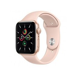 Apple Watch SE 44mm Gold Aluminium Case with Pink Sand Sport Band - Regular, mydr2vr/a