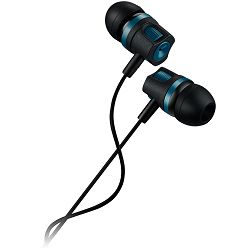 Stereo earphones with microphone, 1.2M, green