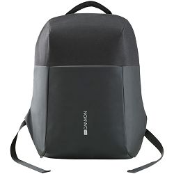 Canyon Backpack for 15.6" laptop, material 900D glued polyester and 600D polyester, black, USB cable length0.6M, 400x210x480mm, 1kg,capacity 20L