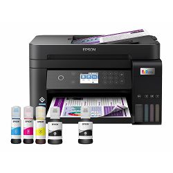 Epson L6270 - Multifunction printer - colour - ink-jet - refillable - A4 - up to 15.5 ppm - 250 sheets - USB, LAN, Wi-Fi, C11CJ61403