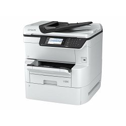Epson WorkForce Pro WF-C878RDWF - Multifunction printer - colour - ink-jet - A3 - up to 22 ppm (copying) - up to 24 ppm (printing) - 335 sheets - 33.6 Kbps - Gigabit LAN, Wi-Fi(n), USB 3.0, USB 2.0 ho