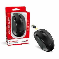 Genius NX-8008S, bežični miš, silent, crna