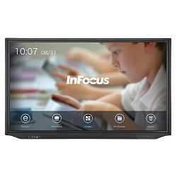InFocus INF7530eAG - 75", UHD (3.840x2160), 10-point IRtouch display, 5xHDMI, VGA, 8xUSB, 2x10 watt speakers, antiglare, Wireless, Android media player, Web browser
