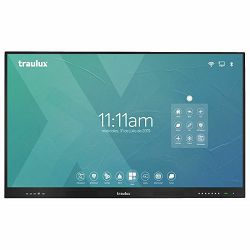 Interaktivni monitor TrauLux TLM7580 - 75" - 4K (3840x2160), Android 8.0, zidni nosač 