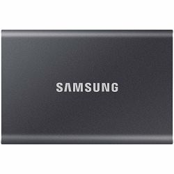 Samsung SSD T7  External 2TB, USB 3.2, 1050/1000 MB/s, included USB Type C-to-C and Type C-to-A cables, 3 yrs, iron gray, EAN: 8806090312380