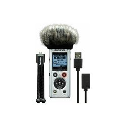Olympus LS-P1 Podcaster Kit incl. mini Tripod, Windscreen and USB Cable