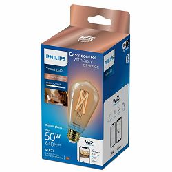 Philips Wiz žarulja, E27, ST64, 50W, Amber, filamn