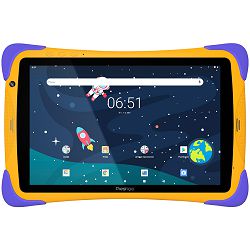Prestigio SmartKids UP, 10.1" (1280*800) IPS display, Android 10 (Go edition), up to 1.5GHz Quad Core RK3326 CPU, 1GB + 16GB, BT 4.0, WiFi, 0.3MP front cam + 2.0MP rear cam, USB Type-C, microSD card s