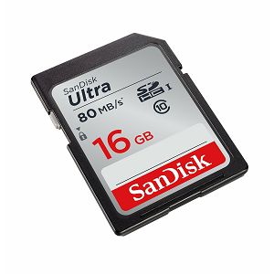 SanDisk Ultra SDHC 16GB 80MB/s Class 10 UHS-I, SDSDUNC-016G-GN6IN