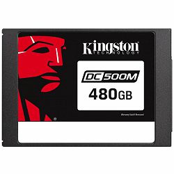 Kingston 480G DC500M (Mixed-Use) 2.5” Enterprise SATA SSD 1139TBW (1.3 DWPD) EAN: 740617291315