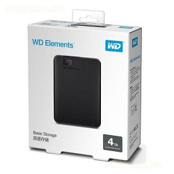 WD Elements 4TB Portable 2,5", USB 3.0