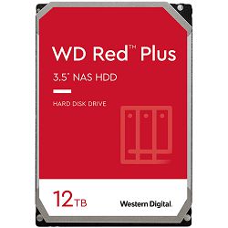 HDD NAS WD Red Plus (3.5, 12TB, 256MB, 7200 RPM, SATA 6 Gb/s)