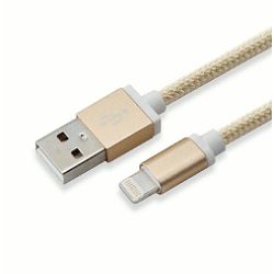 Kabel SBOX USB->iPh.7 M/M 1,5M Blister zlatni,2kom