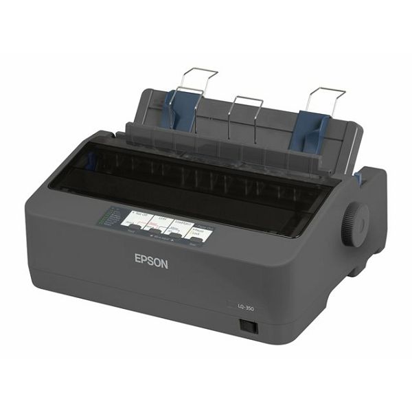 Epson LQ-350 - Printer - B/W - dot-matrix - 24 pin - up to 347 char/sec - parallel, USB 2.0, serial, C11CC25001