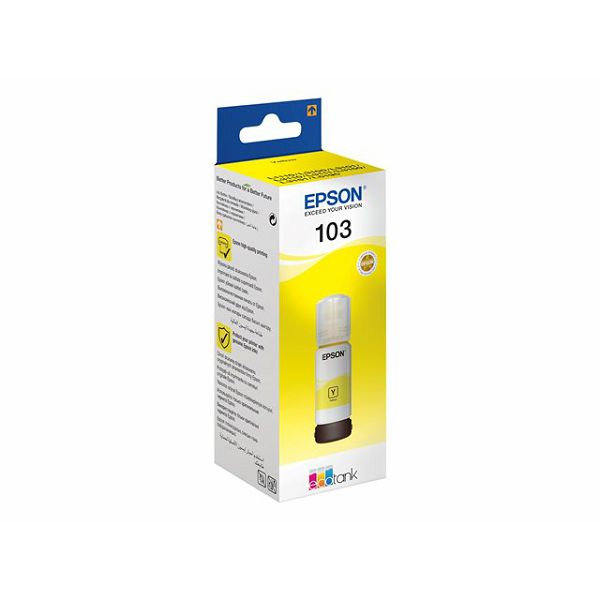 EPSON 103 EcoTank Yellow ink bottle, C13T00S44A