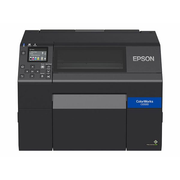Epson ColorWorks CW-C6500Ae - Label printer - colour - ink-jet - Roll (21.59 cm) - 1200 x 1200 dpi - up to 85 mm/sec (mono) / up to 85 mm/sec (colour) - USB 2.0, LAN, USB 2.0 host - cutter, C31CH77102