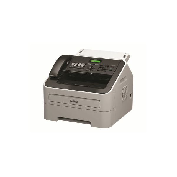 Brother FAX-2845 - Fax / copier - B/W - laser - 215.9 x 355.6 mm (original) - A4 (media) - up to 20 ppm (copying) - 250 sheets - 33.6 Kbps - FAX2845YJ1