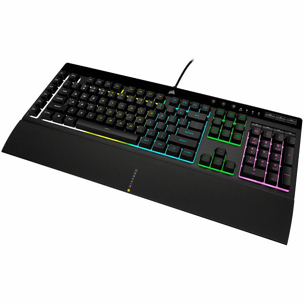 Corsair gaming keyboard K55 RGB PRO, 5Z RGB, Rubber Dome