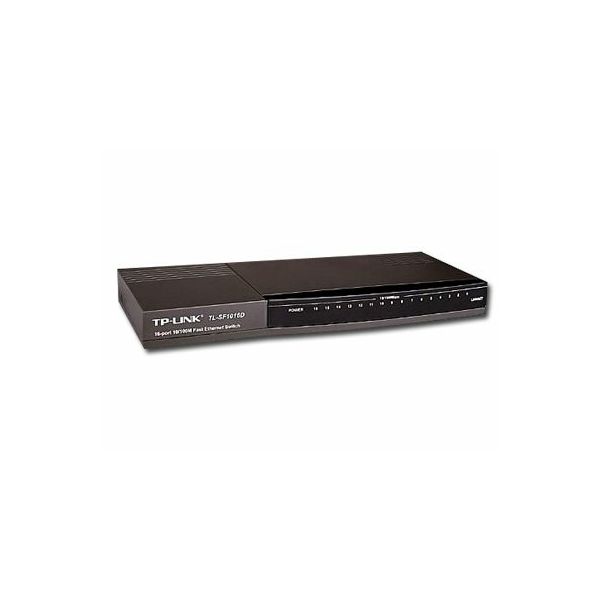 Switch TP-Link TL-SF1016D, 16-Port RJ45 10/100Mbps desktop switch, 3.2Gbps Switching Capacity, Fanless, Auto Negotiation/Auto MDI/MDIX, Plastic case