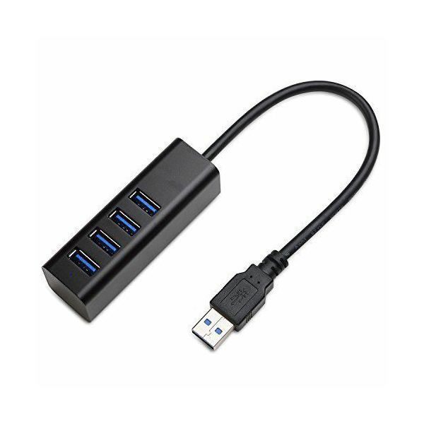 Asonic 4port USB 3.0,Tip A,aluminijsko kuć. crno