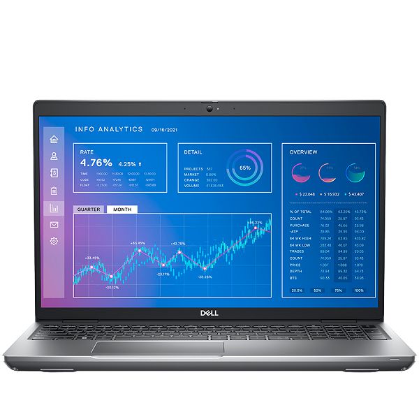Dell Mobile Precision 5470, 14" FHD+ Non-Touch, Intel i7-12800H vPro 4.80GHz, 16GB RAM, M.2 512GB SSD PCIe x4, RTX A1000 4GB, WiFi, BT, HD Cam, Mic, FngPr, Backlit kb, Windows 11 Pro, 3Y