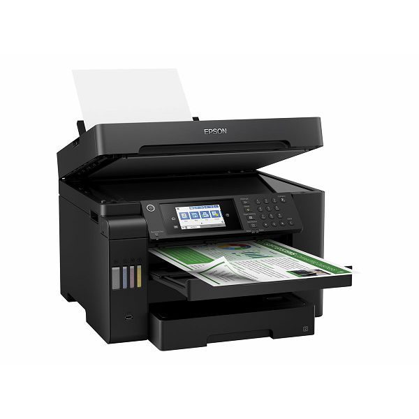 Epson EcoTank L15150 - Multifunction printer - colour - ink-jet - A3 plus - up to 25 ppm - 550 sheets - 33.6 Kbps - USB, LAN, USB host, Wi-Fi - C11CH72402