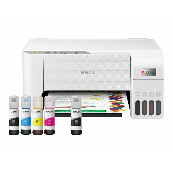 Epson L3256 - Multifunction printer - colour - ink-jet - refillable - A4 - up to 10 ppm - 100 sheets - USB, Wi-Fi - C11CJ67407
