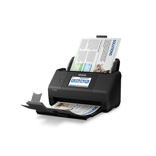 Epson WorkForce ES-580W - Document scanner - Contact Image Sensor (CIS) - Duplex - 600 dpi x 600 dpi - up to 35 ppm - ADF (100 sheets) - up to 4000 scans per day - USB 3.0, Wi-Fi(ac), B11B258401
